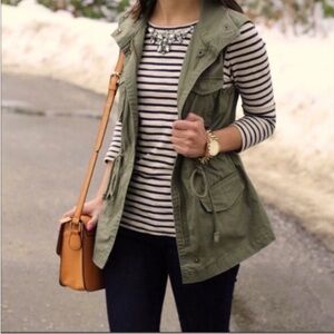 Per Se Anorak Fishermencore Cargo Utility Vest Army Green Size 1X